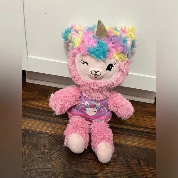 Pikmi Pops Pajama Llamas Plush Stuffed Animal Llamacorn Unicorn Pocket Girl Fun - Picture 6 of 8